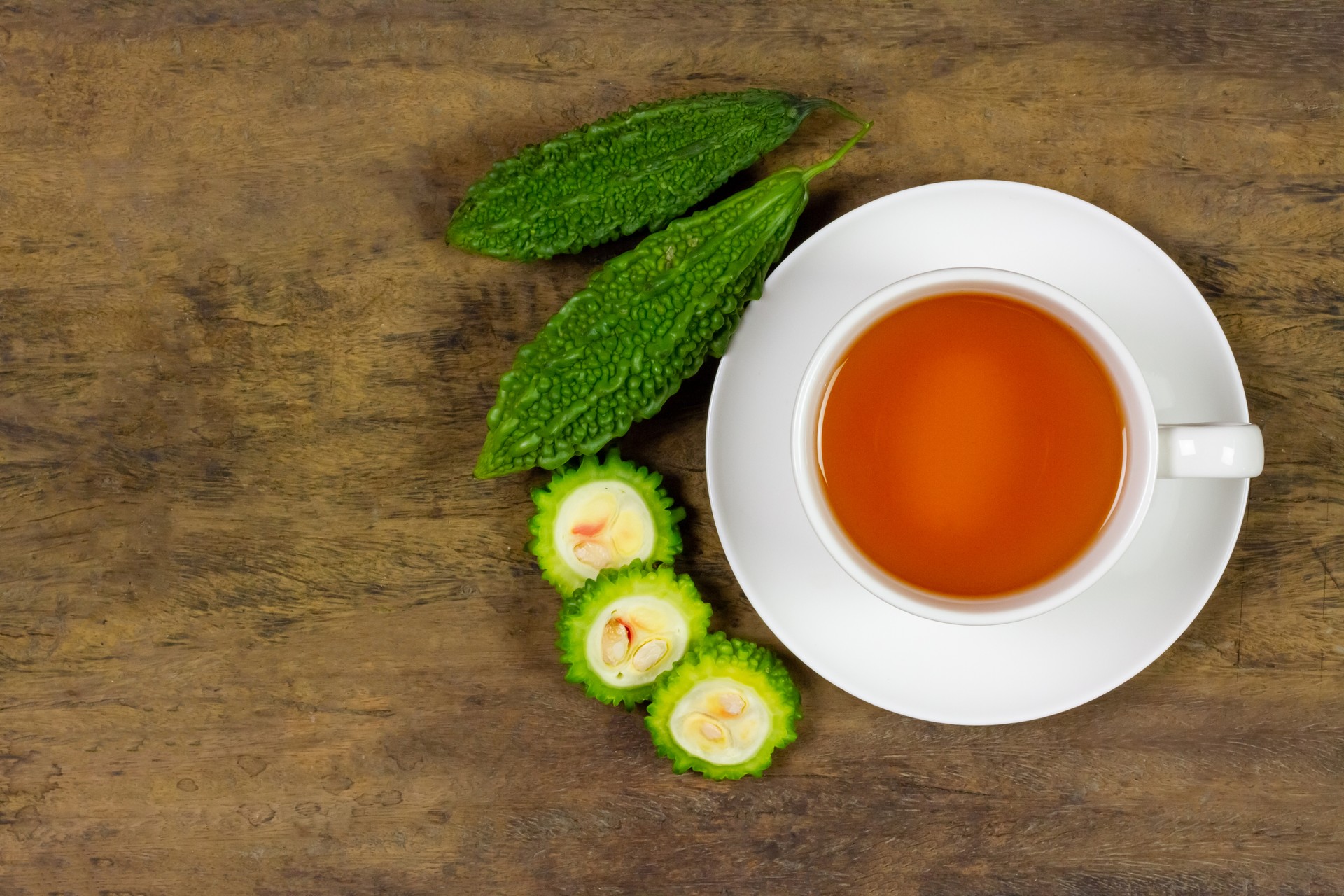 Bitter gourd tea.